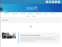 Tablet Screenshot of colegiosanmiguel.cl